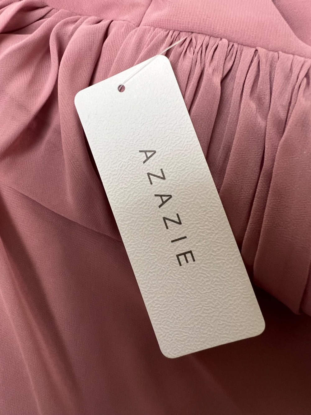 NWT - Azazie Lydia One Shoulder Dress in Vintage Mauve Sz A10 - Picture 13 of 15